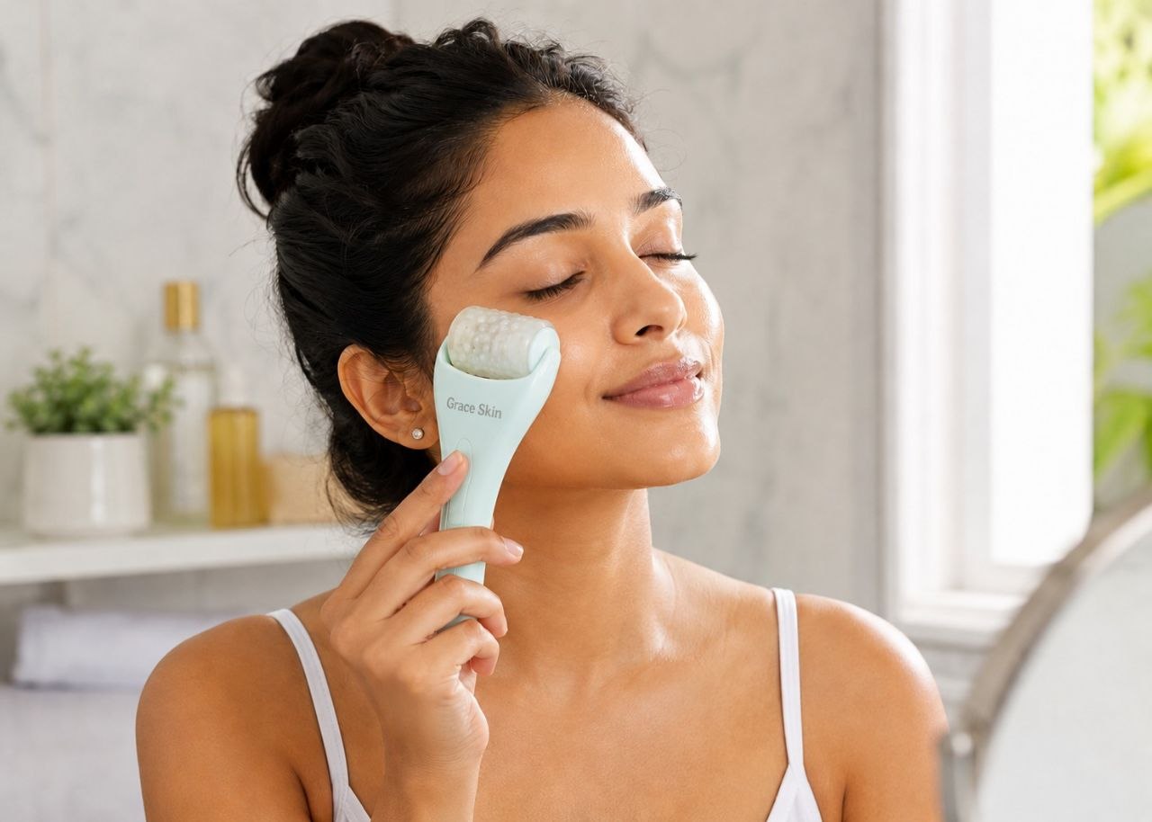 Evening recovery routine with Grace Summer Bundle products