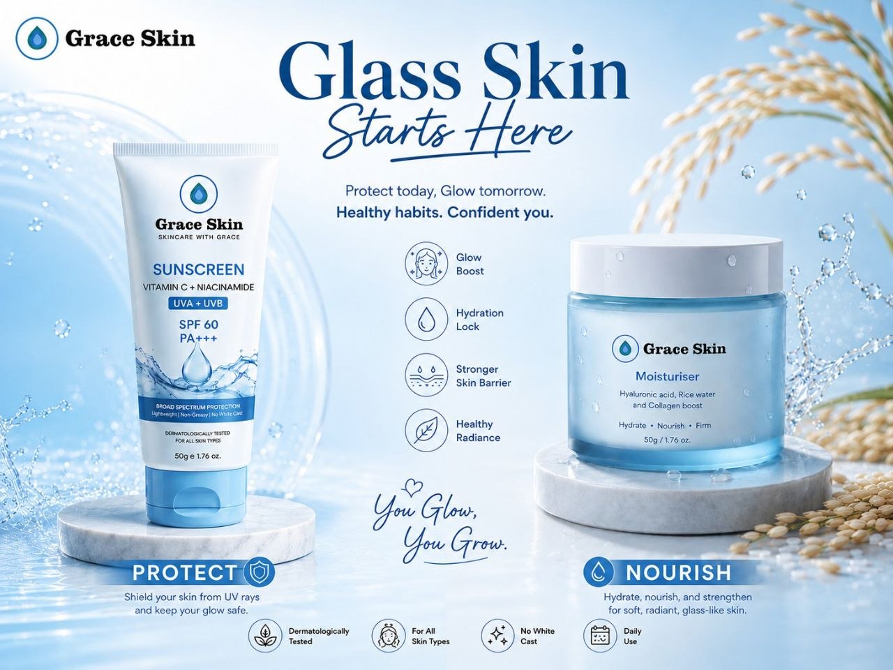 Sun Shield Duo — Sunscreen and Moisturiser